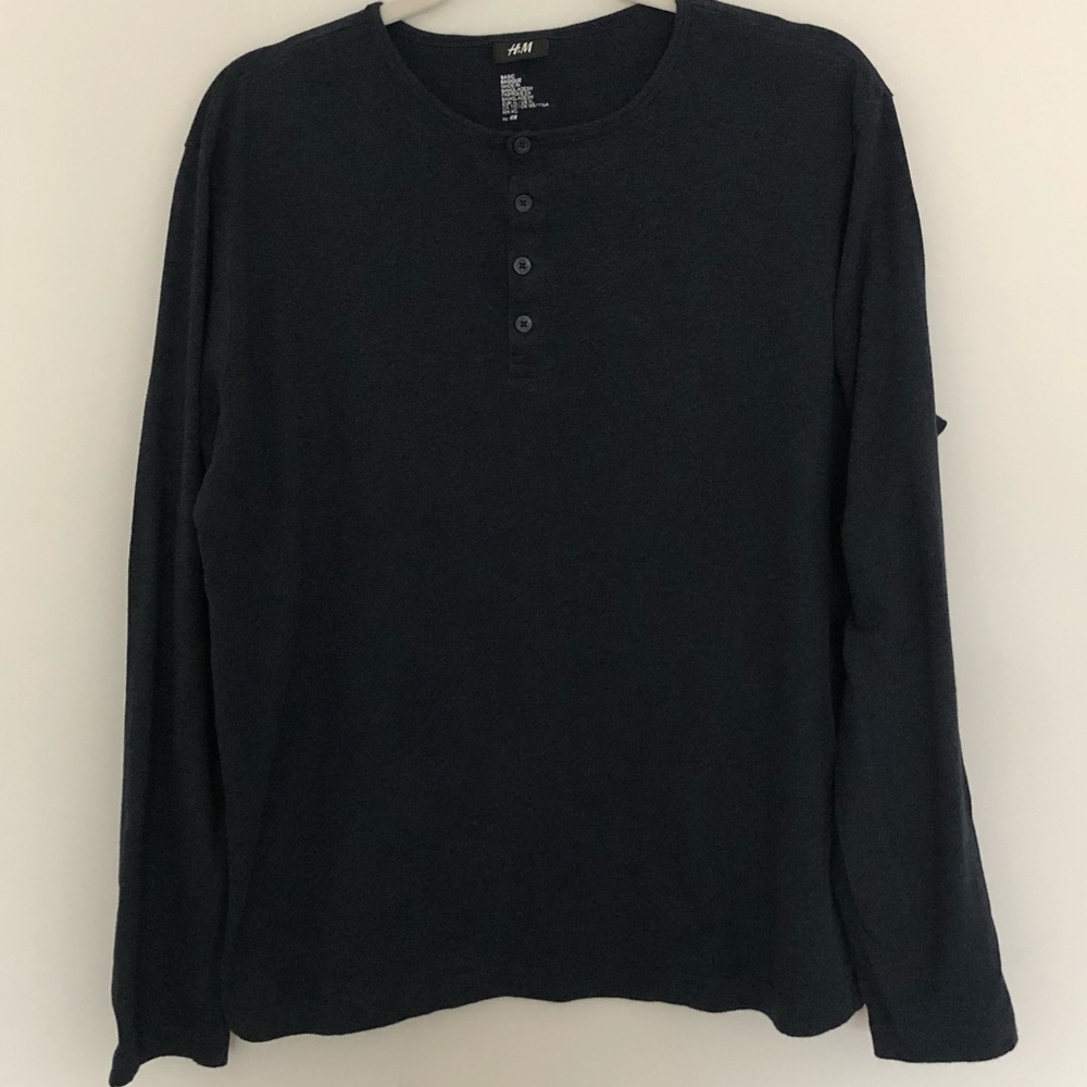 H&M Henley - Blue